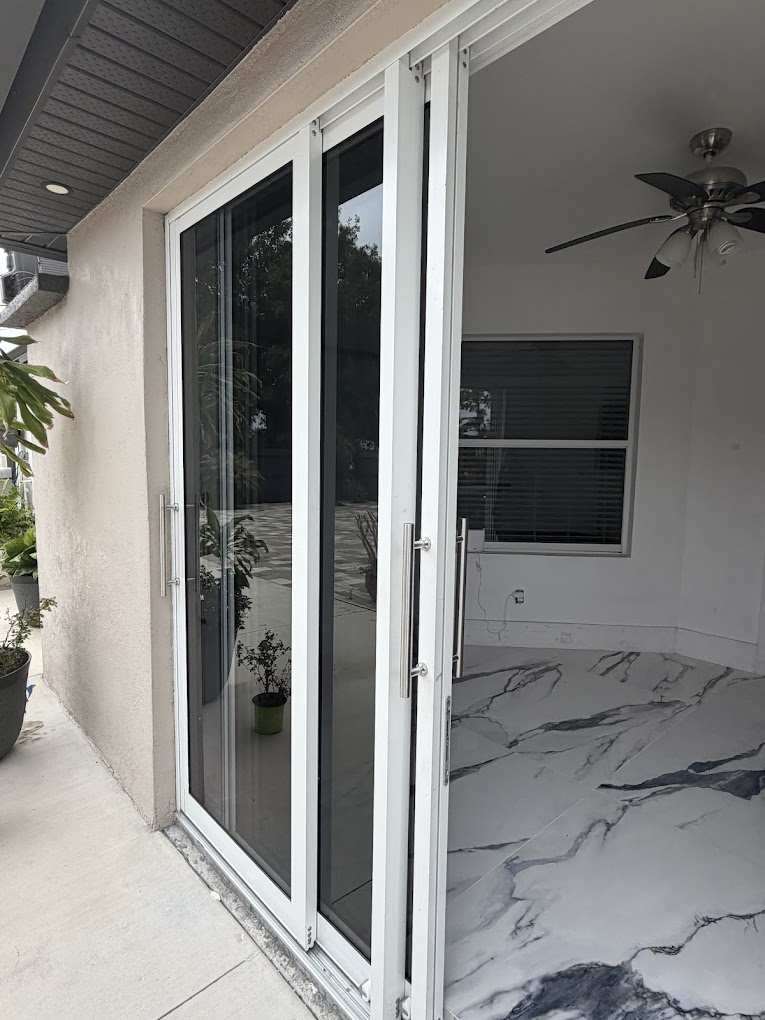 Tri-Panel French Slider