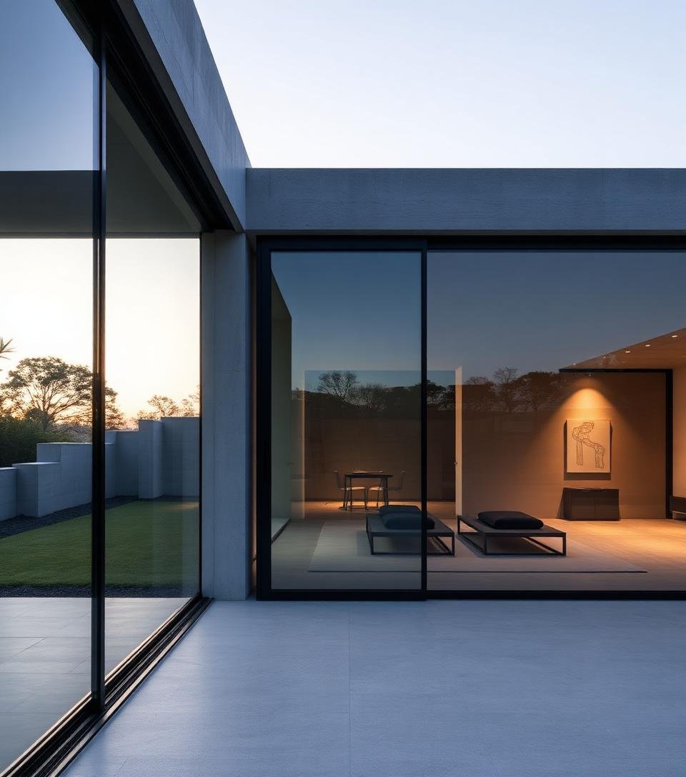Sliding glass door left panel